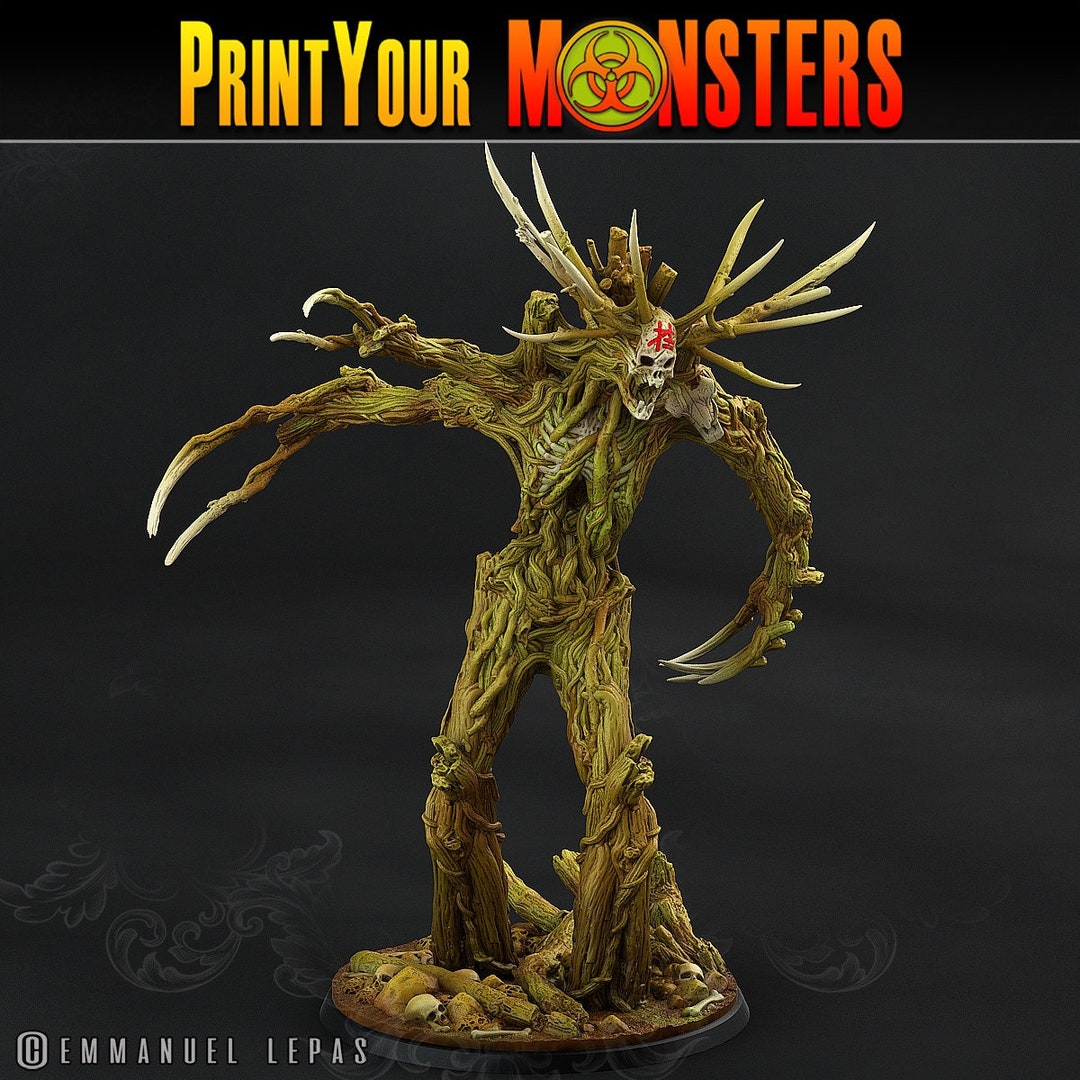 Undead Treant Miniatures Print Your Monsters Tabletop Gaming Dnd ...