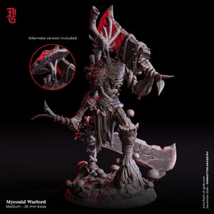 Myconid Miniature Shroomkin DnD Monster Miniature Mushroom Forest Figure | 25mm Base 32mm Scale | DnD Miniature Dungeons and Dragons DnD 5e