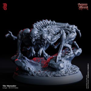 Marauder Demonic Monstrosity Large Creepy Undead Monster Miniature | 50mm Base 32mm Scale DnD Miniature Dungeons and Dragons DnD 5e