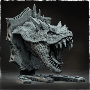 DnD Dragon Monster Trophy Statue | Huge DnD Dragon Decor Nerdy | Tabletop Gaming | DnD Miniature | Dungeons and Dragons DnD Monstrosity