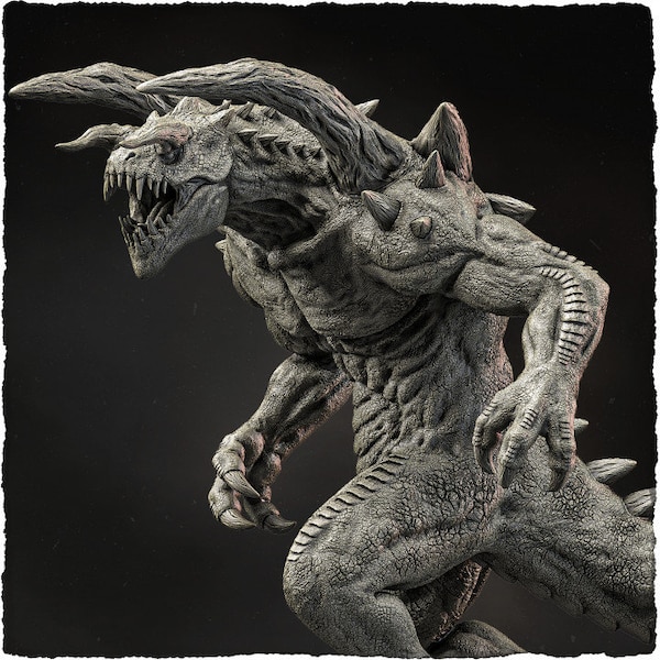 DnD Dragon Monster Miniature | Spinebrute Aberration Miniature | Tabletop Gaming | DnD Miniature | Dungeons and Dragons DnD Monstrosity