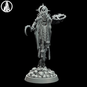 Necromancer Miniature - 3 Poses - 28mm scale Tabletop gaming DnD Miniature Dungeons and Dragons,dnd 5e
