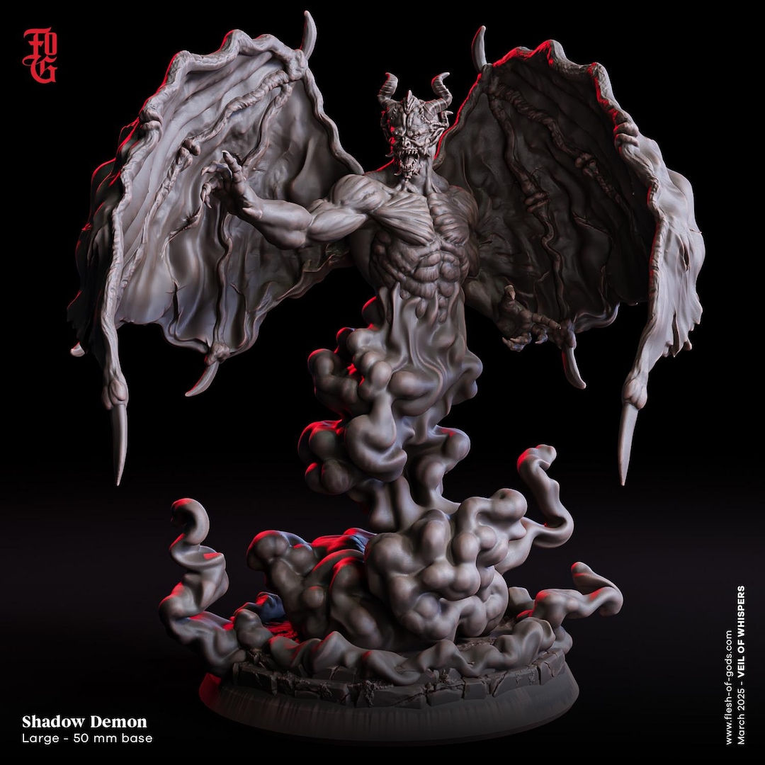 Shadow Demon Miniature Winged Devil Monster Miniature Aberration | 50mm ...