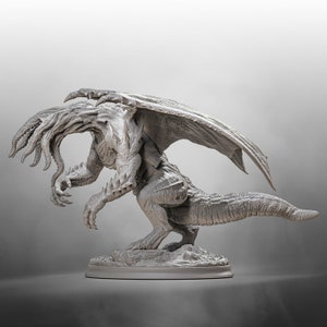 Cthulhu Dragon Monster Miniature | Sea Monster Aberration Miniature | Tabletop Gaming | DnD Miniature | Dungeons and Dragons DnD 5e