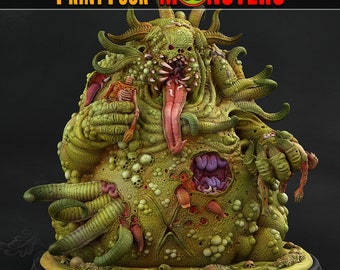 Plague Guardian Miniatures | Print Your Monsters | Tabletop gaming | DnD Miniature | Dungeons and Dragons,  dnd 5e plague miniature