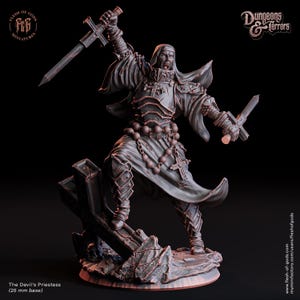 Valak Evil Nun Miniature The Devils Priestess Figurine Religious Monster Miniature | 32mm Scale | Dungeons and Dragons Figurine DnD 5e