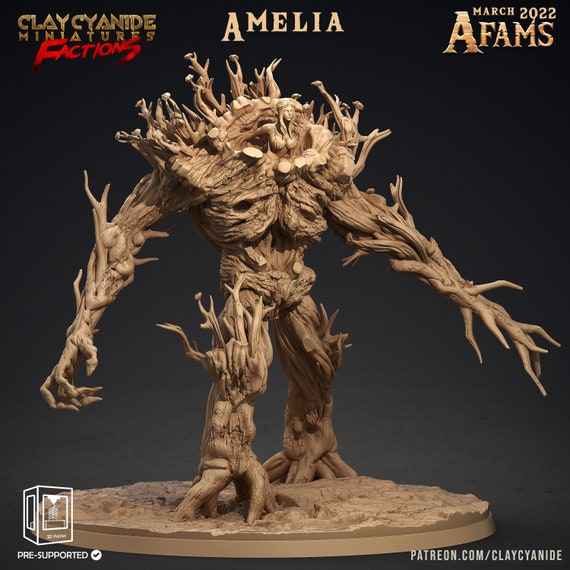 Figurine Tréant Chef Arbre 28mm Pour Jeux De Rôle D&D Pathfinder LSDA