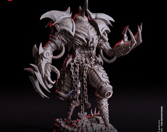 Bonegrinder Titan Miniature Huge Construct Aberration Figurine Steampunk Machine | 32mm Scale 75mm Base | Dungeons and Dragons 5e class
