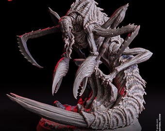 DnD Abyssal Claw Miniature Sea Aberration Aquatic Nautical Large Monstrosity | 32mm Scale 50mm Base | DnD Miniature Dungeons and Dragons 5e