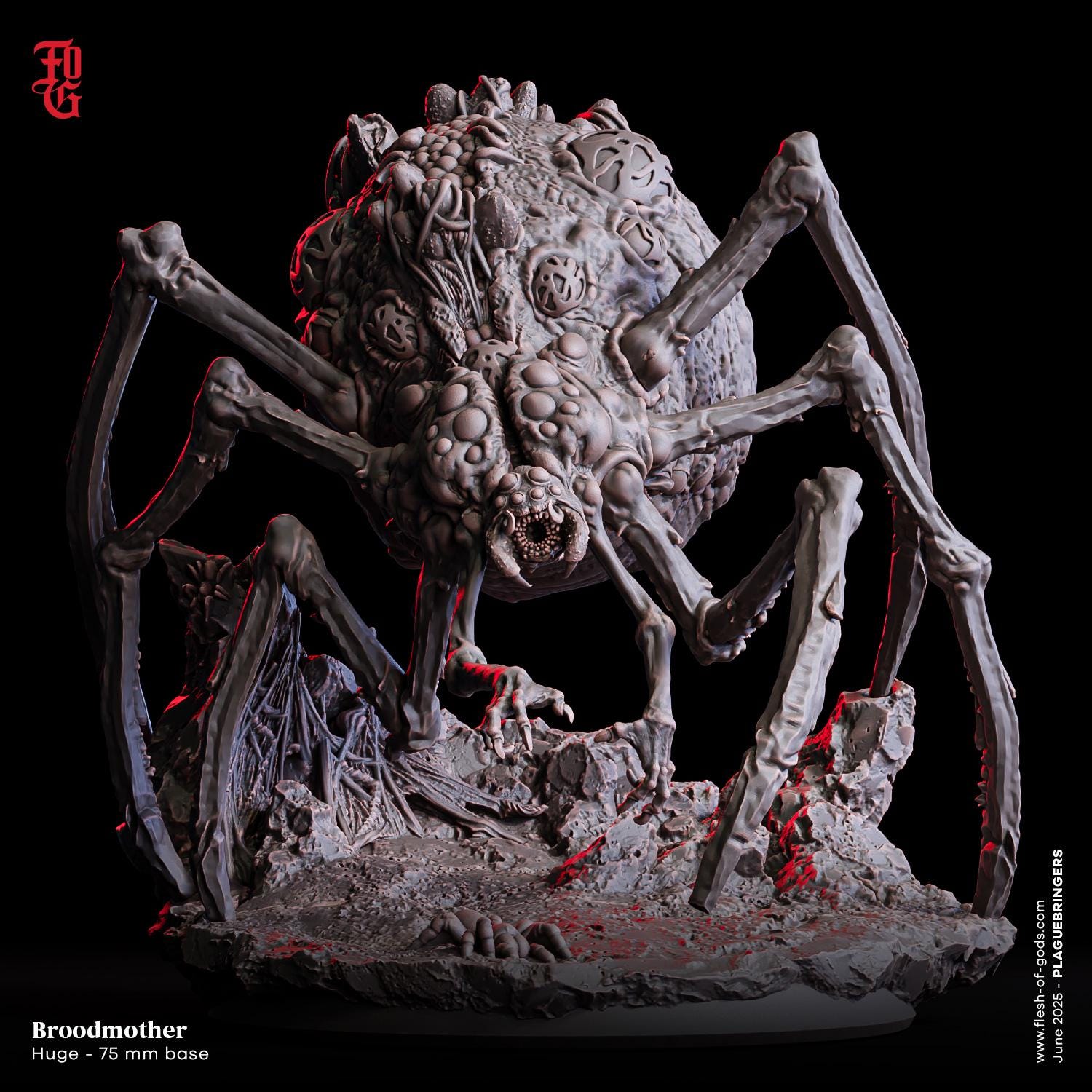 Miniatura Ragno Gigante In Resina Per HeroQuest E Giochi Fantasy, HQ Minis3D