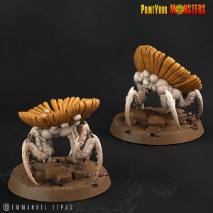 Small Mushroom Spiders Monster Miniatures | Forest Monsters | Tabletop gaming DnD Miniature | Dungeons and Dragons dnd monster fungi figure