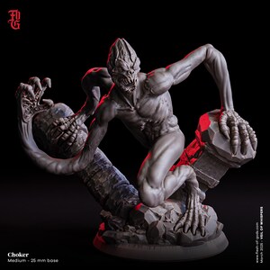 The Choker Miniature Demon Monster Miniature Aberration | 25mm Base 32mm Scale | Dungeons and Dragons DnD 5e Dungeon Master Gift
