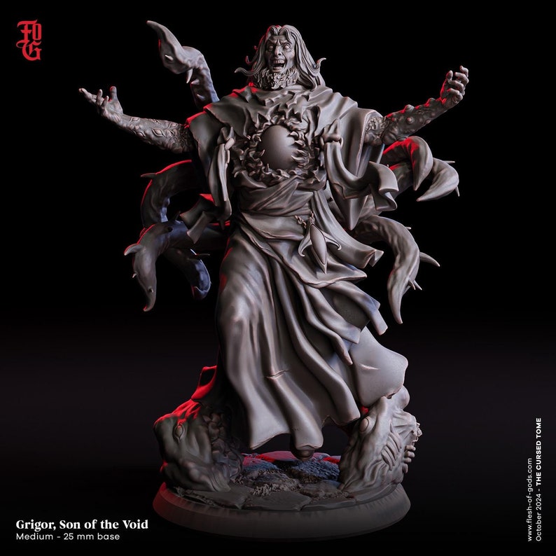 Son of the Void Miniature Aberration Monster Miniature | 32mm Scale or ...