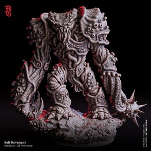 DnD Salt Revenant Miniature Aquatic Nautical Figurine Medium Undead Monstrosity | 32mm Scale 25mm | DnD Miniature Dungeons and Dragons 5e