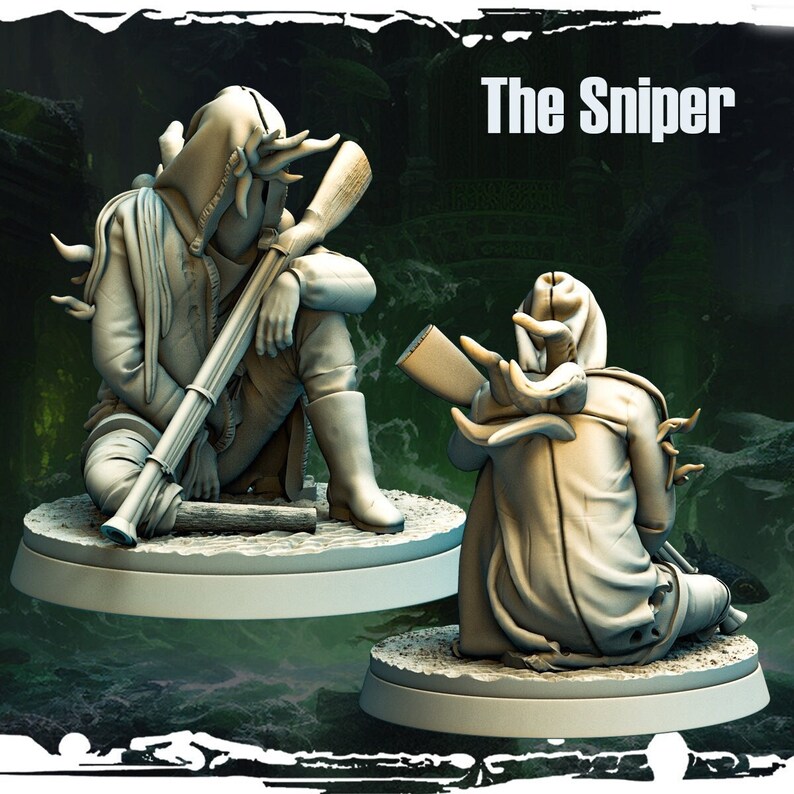 Dnd Pirate Sniper Cthulhu Aberration Monster Miniature Multiple Poses ...