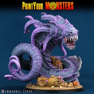 Aboleth miniature kraken miniature underwater monster | Print Your Monsters | Tabletop gaming DnD Miniature | Dungeons and Dragons, DnD 5e
