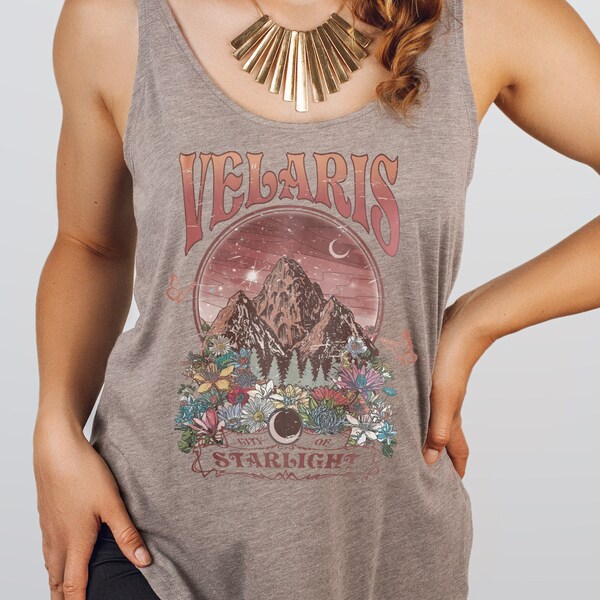 Vintage Velaris Tank Top, ACOTAR Tank Top, Booktok Tank Top, A Court of Thorns and Roses