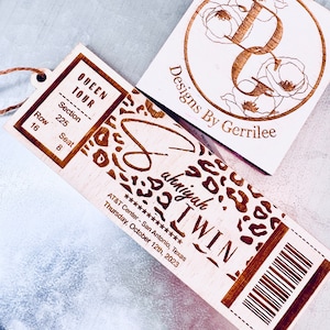 Female Country Artist 2023 Tour Concert Ticket Ornament