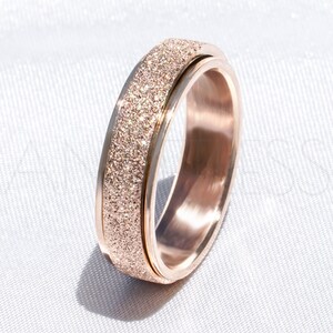 Rose Gold Anxiety & Stress Relief Fidget Spinner Ring For Kids and Adults