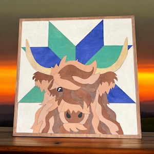 Highland Cow, Highland Cow Craft Kit,DIY Paint Kits,Fall Crafts, Fall Decor, Farm Animals, Unique Gift, Farmhouse,Creative Fun,Paint At Home