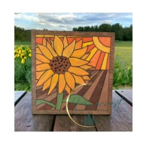 DIY Paint Kits,Fall Decor,Paint Party, Wood Barn Quilt,Craft Kit, Paint at Home, Unique Gift,Sunflower, Decor, Girls night Out, Creative Fun