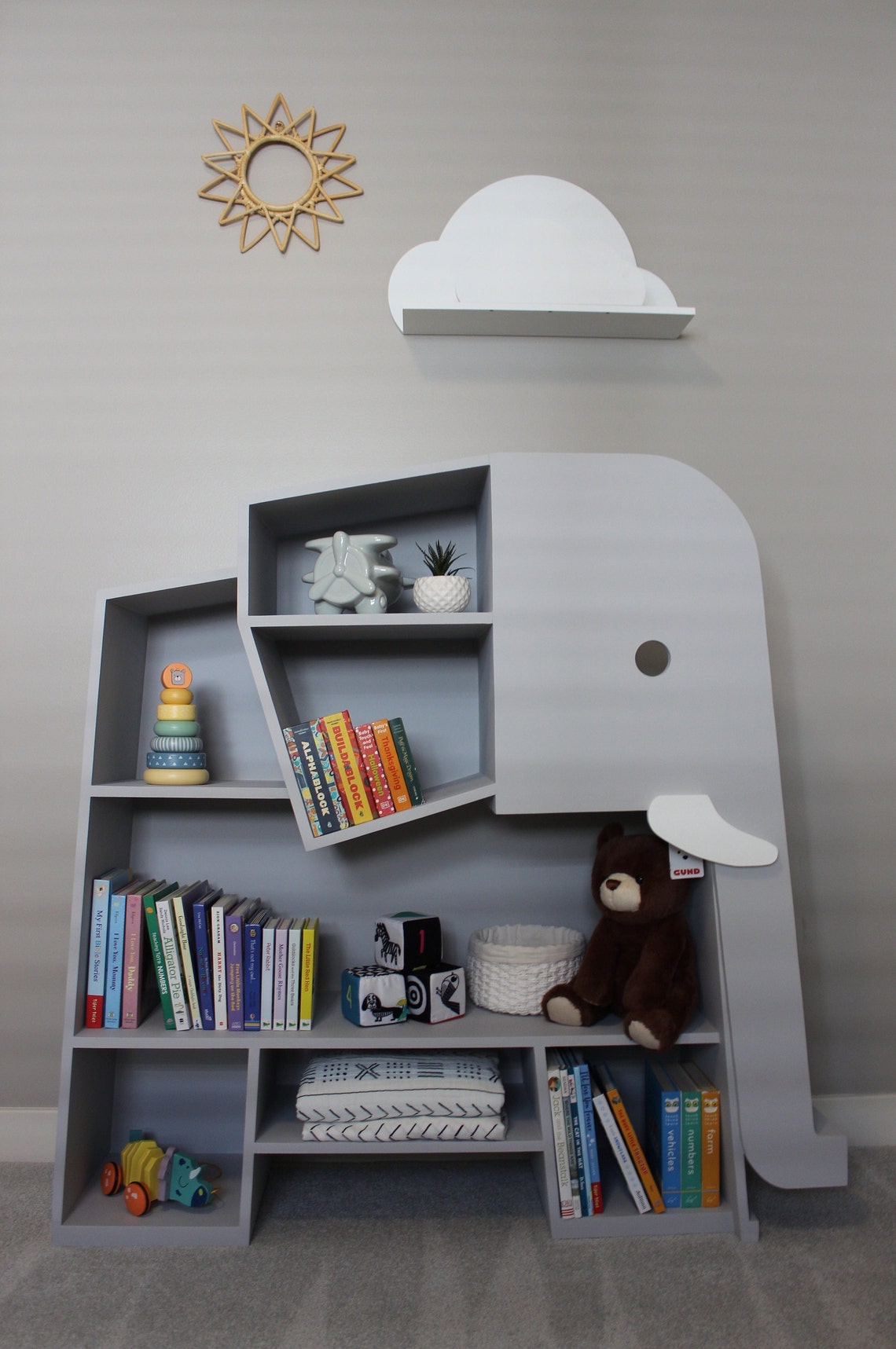 Elephant Bookshelf DIY Printable Digital Plans Etsy