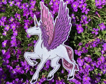 Applikation Pegasus Einhorn, zum Aufnähen oder Aufbügeln