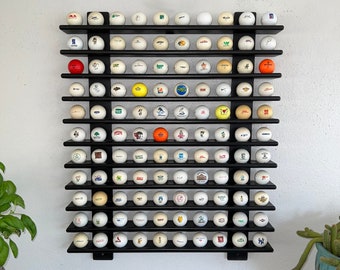 DisplayGifts Golf Gifts Golf Ball Display Case Wall Rack Cabinet, NO Door