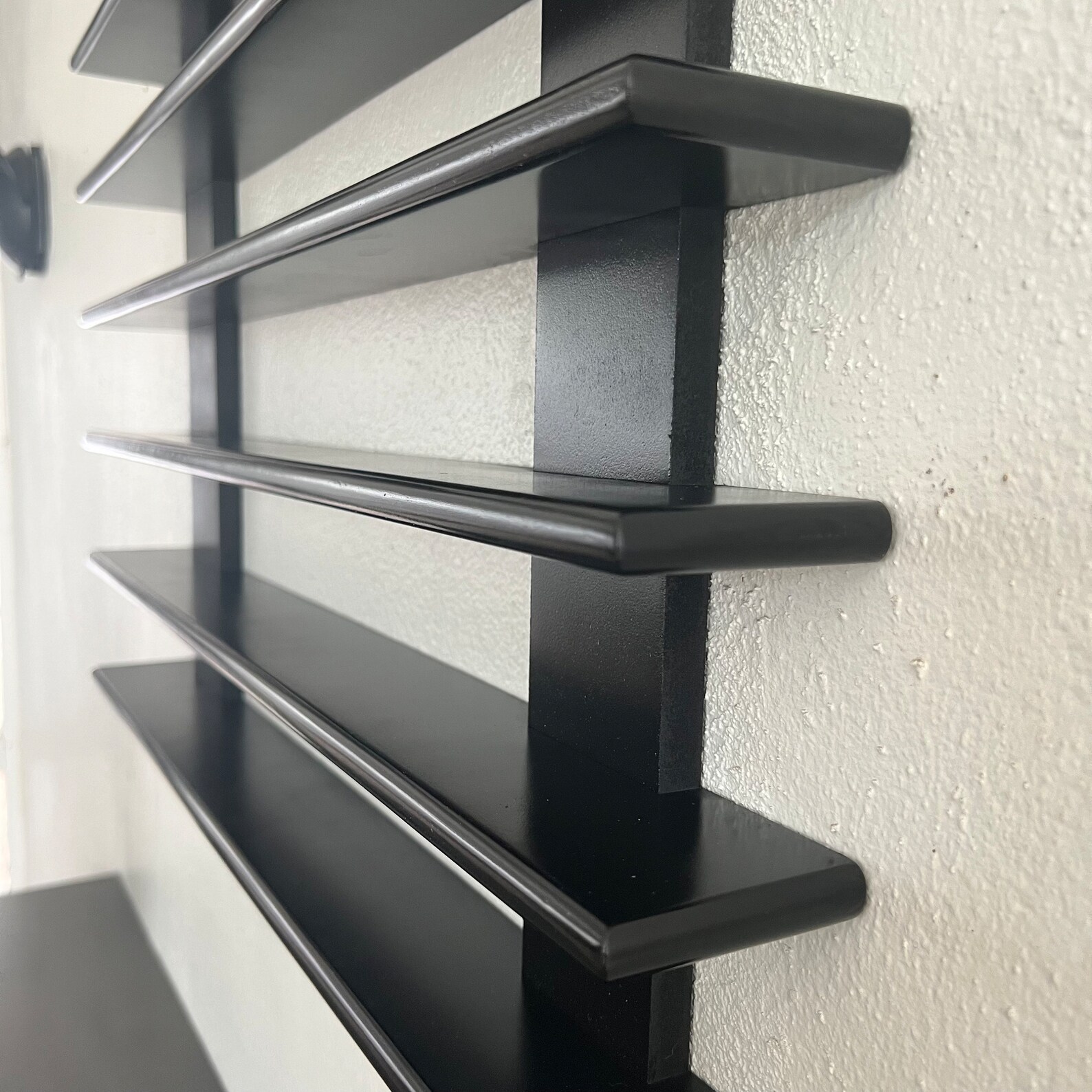 Shot Glass Display Shelf, Handmade Rack Holds 90 Shot Glasses, Bar