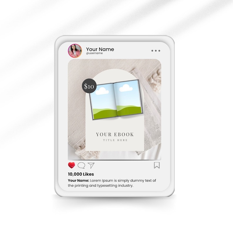 50 Ebook Mockup | Promotional Posts | Ebook Template | Magazine Mockup ...