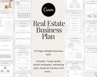 Realtor Business Plan | Real Estate Business Plan Template | Realtor Business | Startup Business | Real Estate Template | Marketing Plan