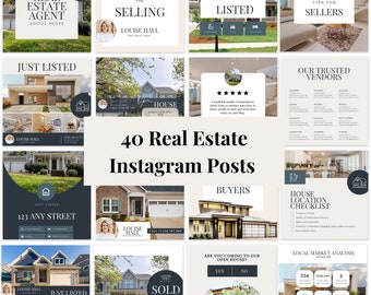 Makler Instagram Posts | Social Media Posts | Canva Templates | Maklermarketing | Makler | Immobilien Template