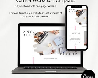 UGC Portfolio Template, Canva website template, Neutral Portfolio, Landing page, Content Creator, Influencer website, Portfolio template