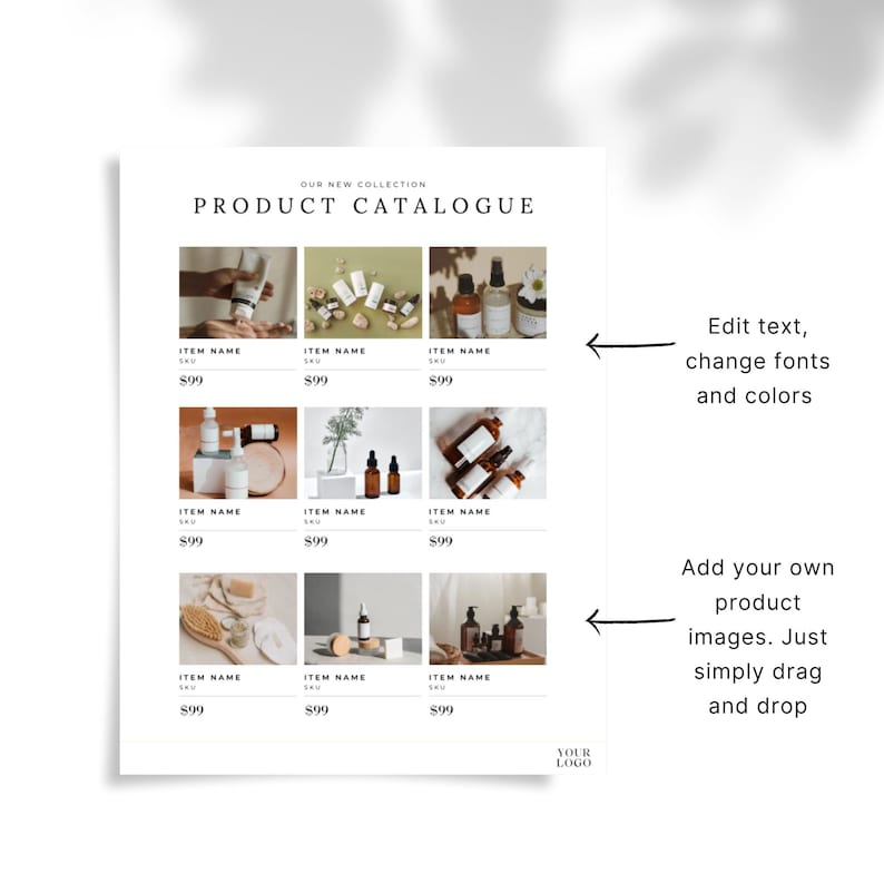 Editable Product Catalog Template for Wholesale | Line Sheet & Pricing Ebook | Canva Template for Businesses | LTK image 5