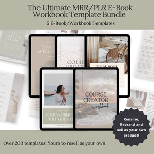 Ebook Template Bundle: 200+ Seiten MRR PLR Digitale Produkte