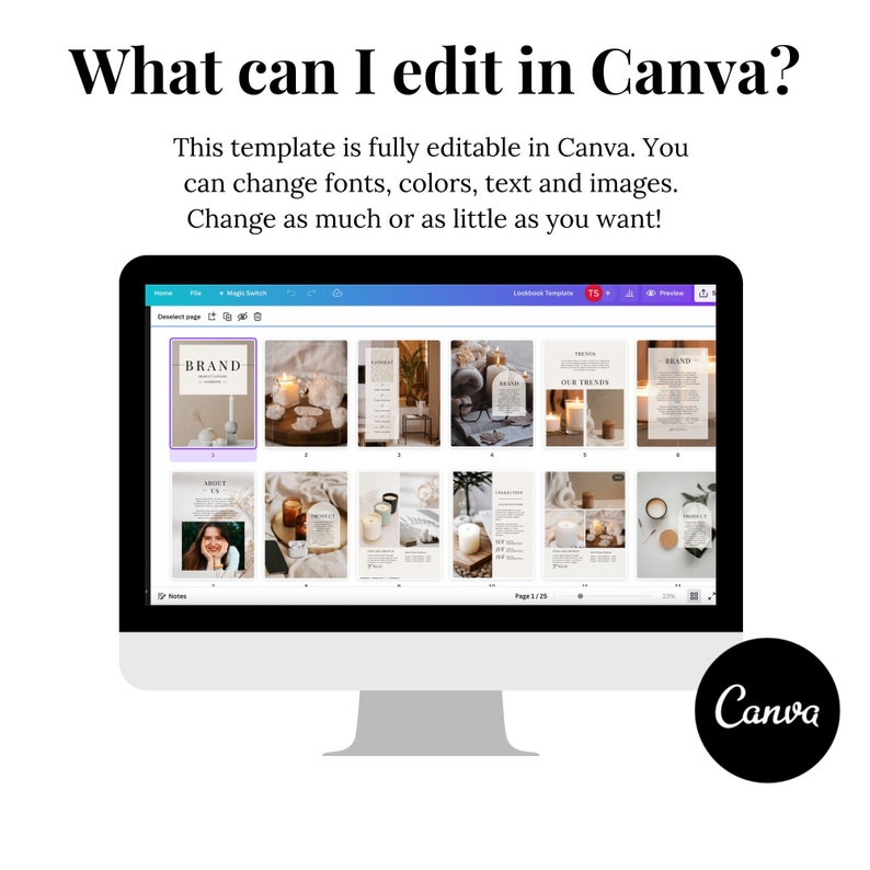 Editable Product Catalog | Wholesale Catalog Template | LTK Template | Canva Magazine Template | Line Sheet | Retail Catalog | Lookbook image 6