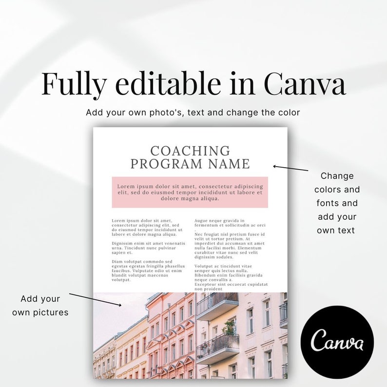 Coaching Programme Names Coaching Program Template, Life Coaching, Business Coaching, Spiritual ...