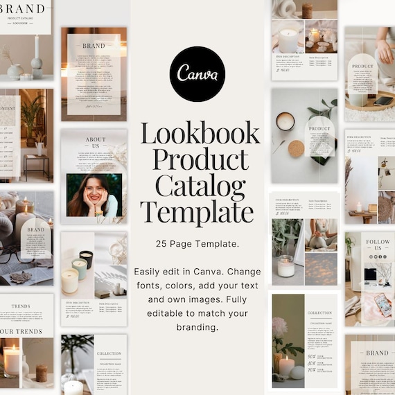 Editable Product Catalog | Wholesale Catalog Template | LTK Template | Canva Magazine Template | Line Sheet | Retail Catalog | Lookbook
