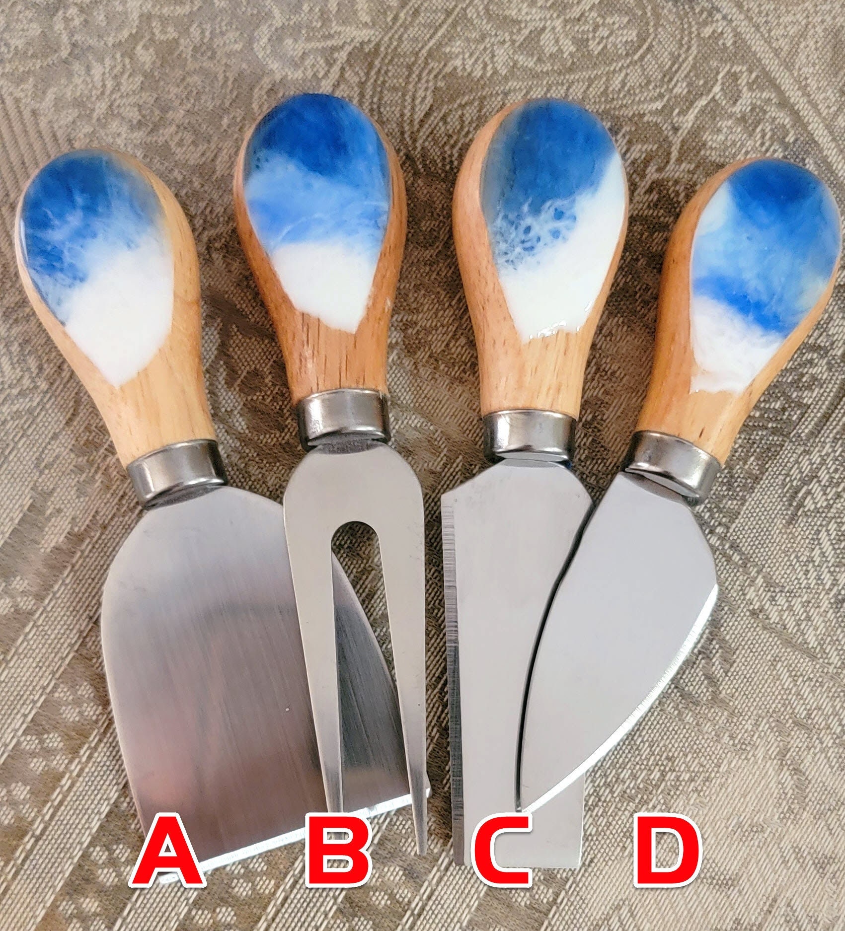 Ocean Design Cheese Knives Set of 4