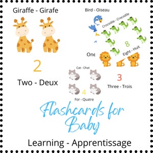 Printable FlashCards for Baby Learning Number • 10  • Flash Cards animals FlashCards Pdf Printable 300 ppi / PDF Toys preschool