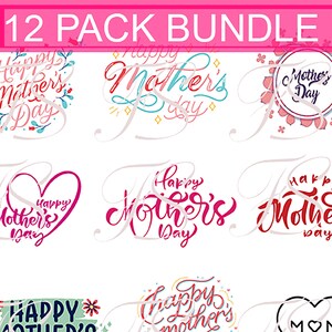 Printable Design - T540 - 12 PACK BUNDLE -  Mother of the Day - Fashionpowerdesign Art Bundle - Svg compatible Cricut