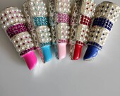 Jumbo lipstick charms lipstick charms pearl lipstick charms