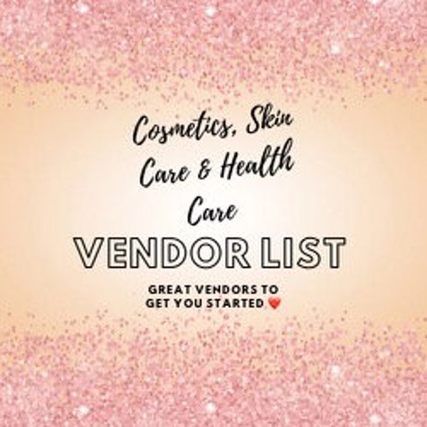 Wholesale Vendor List Etsy
