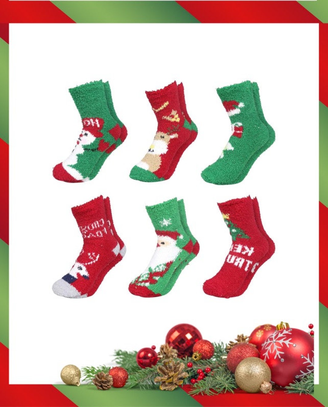 Christmas Socks,fluffy Christmas Socks,christmas Sock Bundles,family