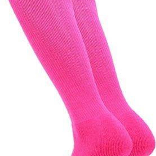 Pink Football Socks Etsy