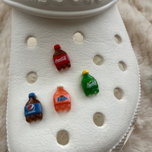 Soda Coca,  Peps, Fanta  Resin Shoe Charms