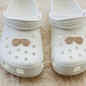 Sunglasses (Gold metal) Shoe Charm