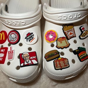KFC, McDonald, Pizza Hut, Donuts, Shoe Charms (Hamburgers, Food, Drinks)