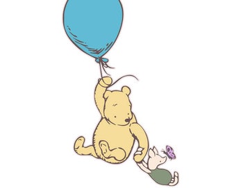 Cake Scene Winnie the Pooh and Piglet Pre Cut Edible icing sheet