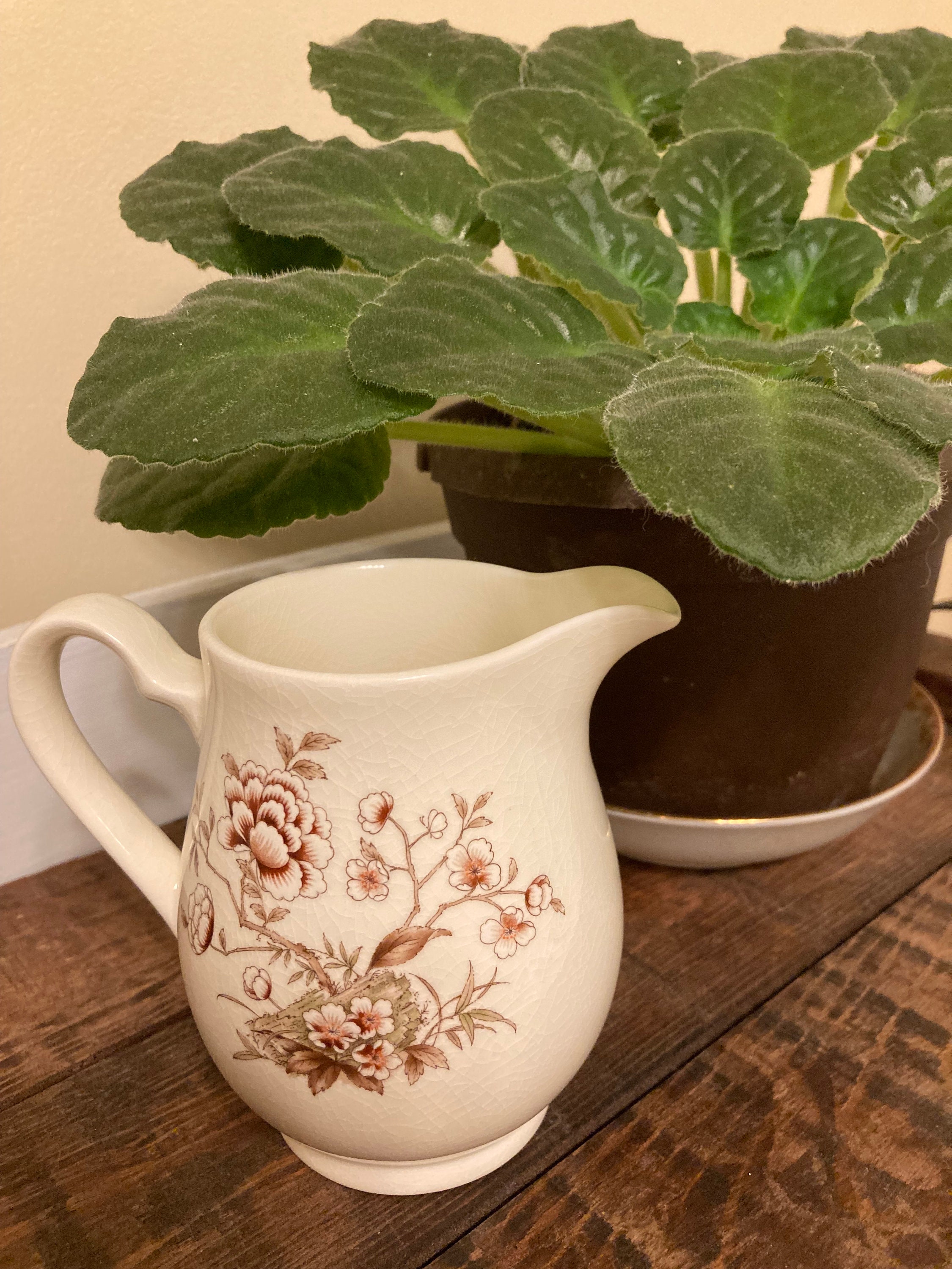 Vintage Noritake Creamer Oriental Dream Creamer White and Etsy